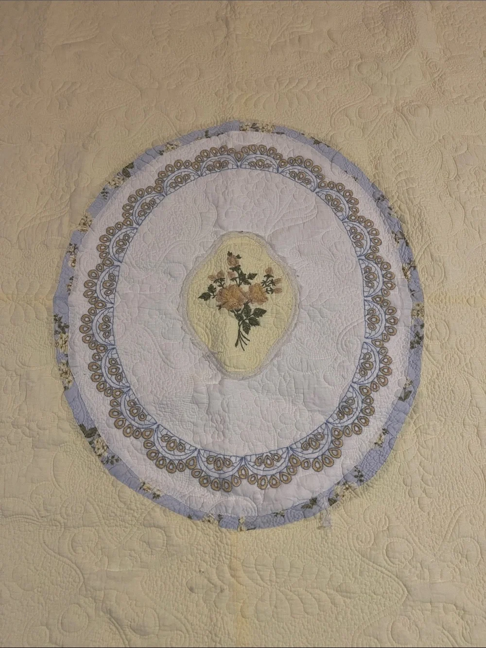 King Size Cotton Quilt with Beautiful Stitching